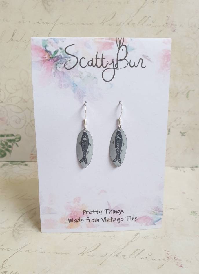 Tin Fish Earrings