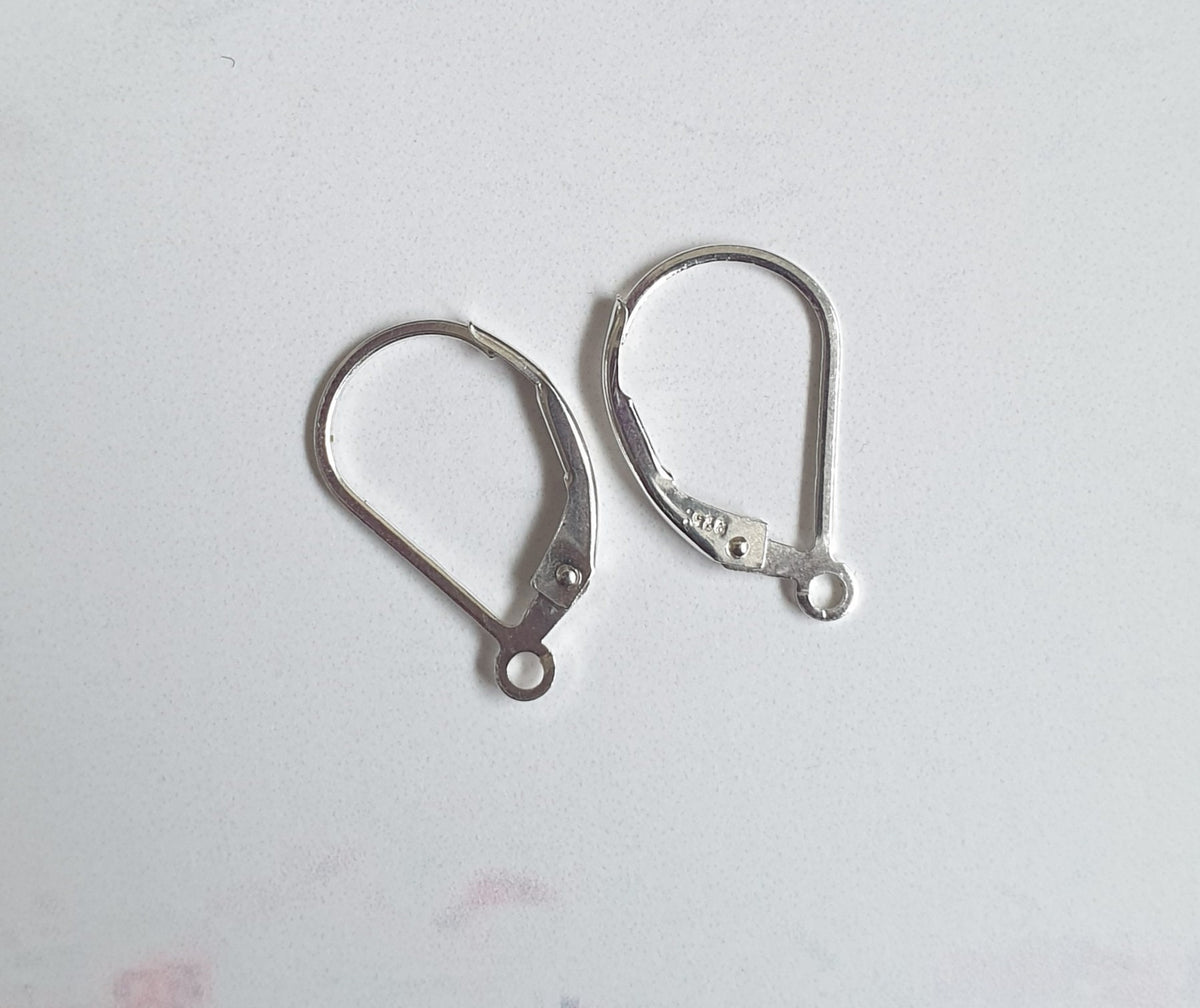 Chamomile Flower Earrings: Recycled Tin, Sterling Silver Hooks