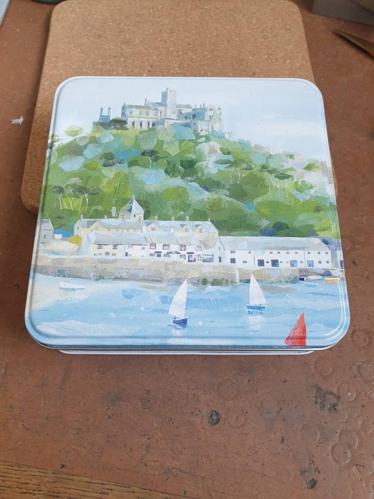 Bude Tin Earrings - Cornish Coastal - Summerleaze Beach Holiday - Sterling Silver - Recycled Tin