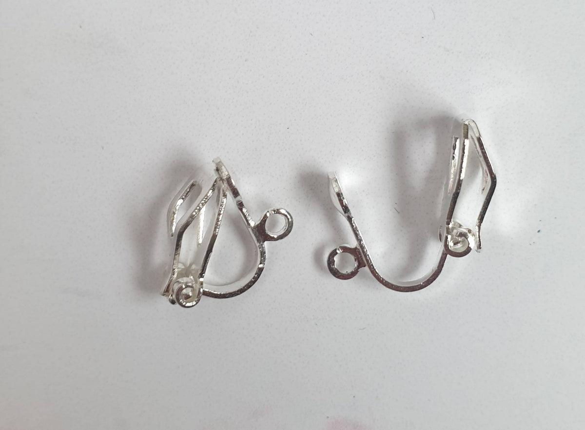 Upcycled Tin Blue Multi Double Drop Earrings: Sterling Silver Studs