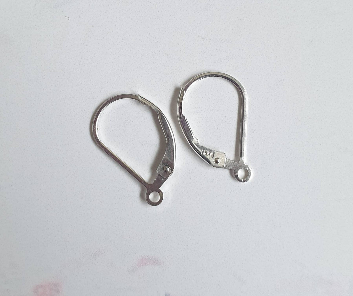 Upcycled Tin Blue Multi Double Drop Earrings: Sterling Silver Studs
