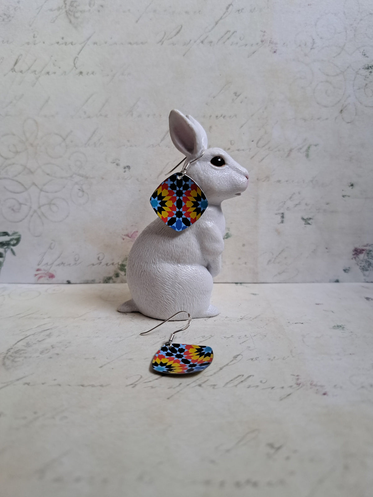Moroccan Tile Tin Earrings